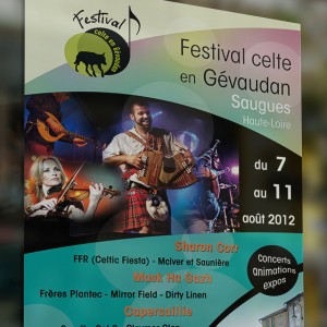 l'affiche du Festival celte en Gévaudan